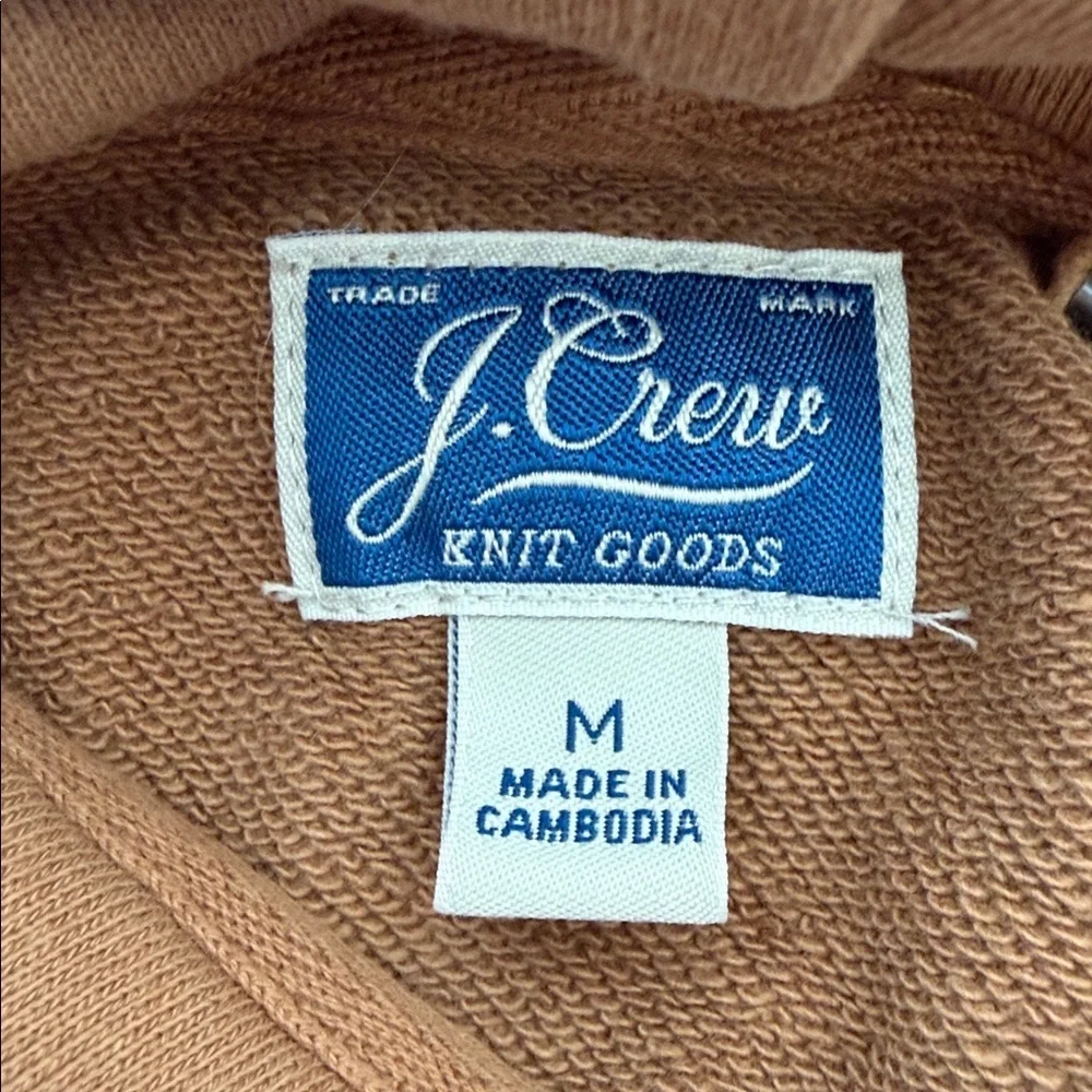 J. Crew Men's Brown Zip-Up Hoodie